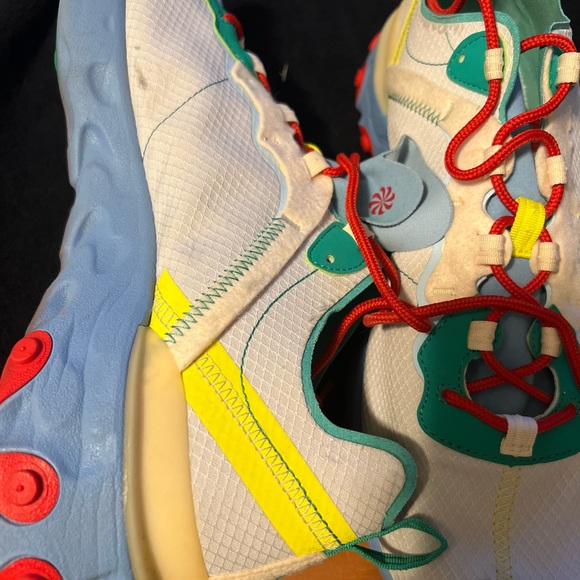 2019 Nike React Element 55: Guava Ice Vast Grey Lucid Green - Picture 7 of 10